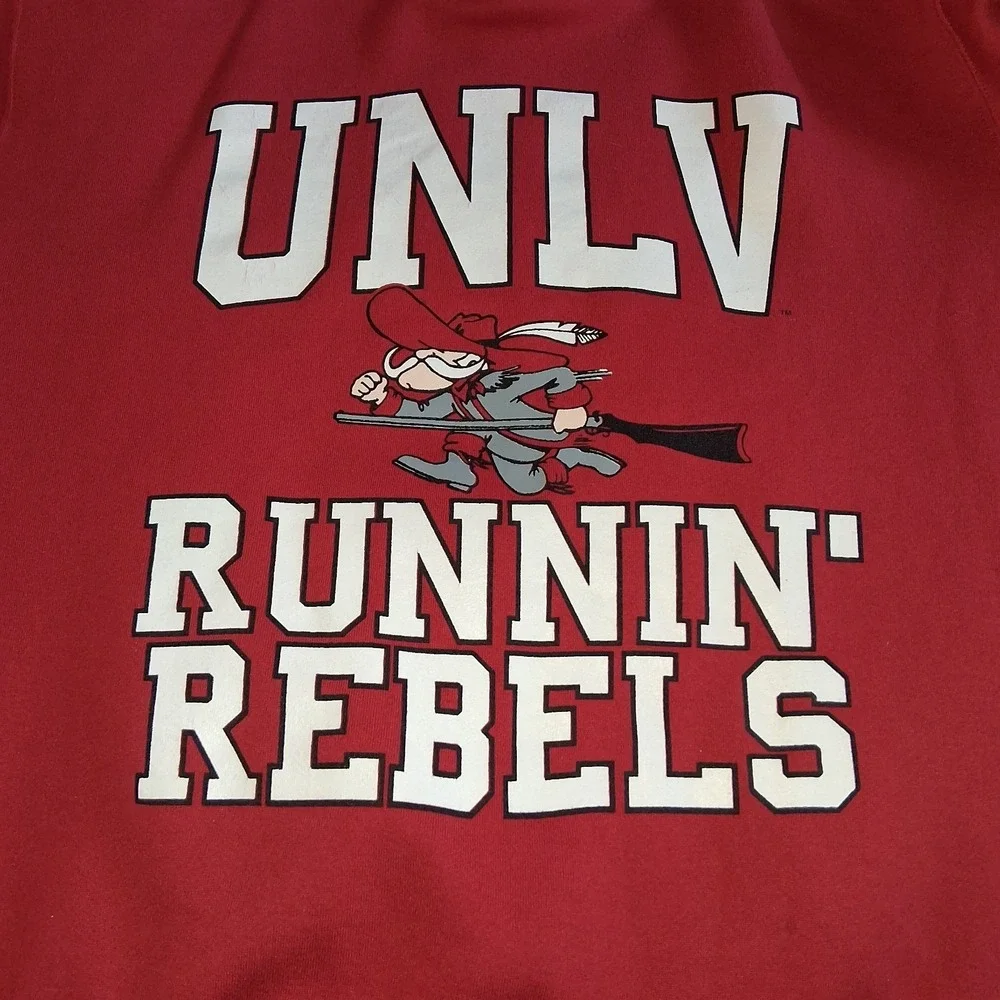 Vtg UNLV Runnin Rebels Crewneck Sweatshirt Size XL 90s Santee Spell Out Made USA